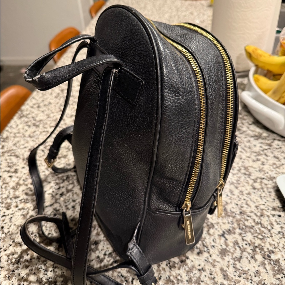 Michael Kors Black Leather Mini Backpack - Picture 3 of 10